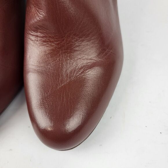 Marc Joseph New York Charles St Leather Ankle Bootie Reddish Brown 7.5 - Picture 7 of 11
